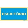 Placa Sinalética Escritório PVC Fotoluminescente S3F