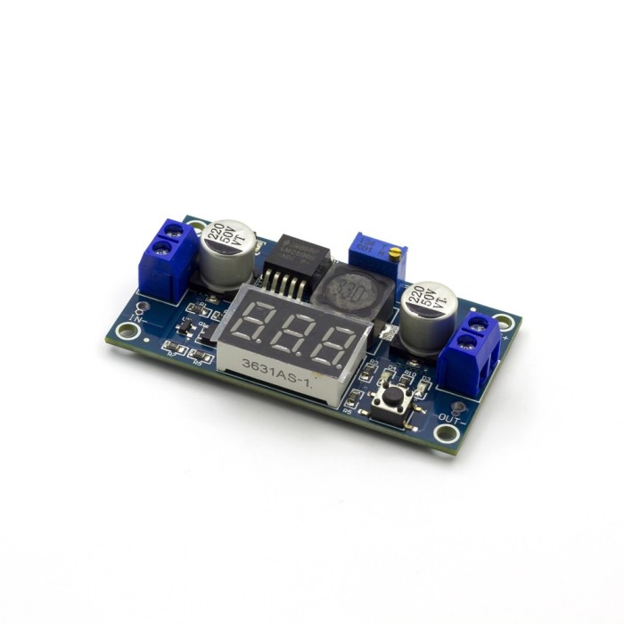 Conversor Ajustável DC-DC 3,8-32V Para 1,25-35V Com Voltímetro De LED