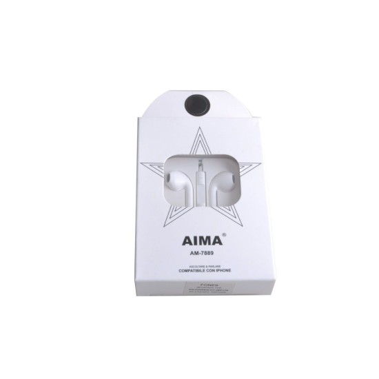 Auriculares AM-7889 Branco AIMA
