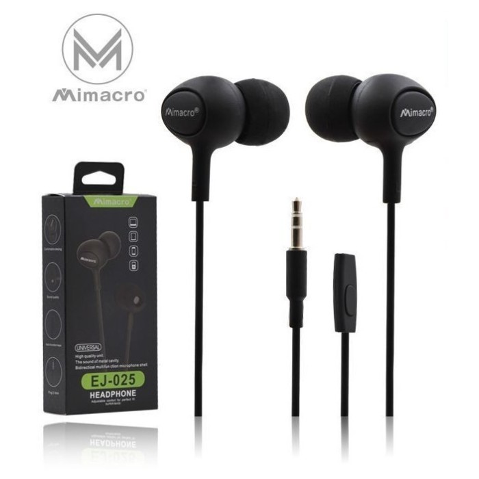 Auriculares com Microfone EJ-025 MIMACRO