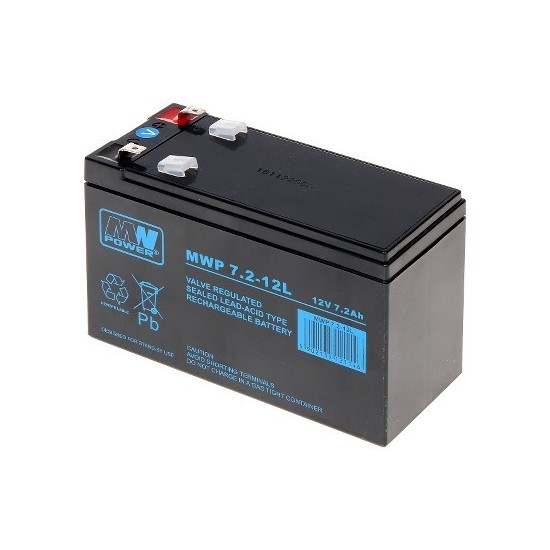 Bateria Recarregável 12V 7.2AH MWPOWER
