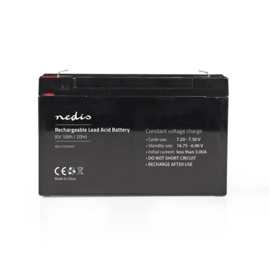 Bateria Recarregável 6V 10000mAh NEDIS
