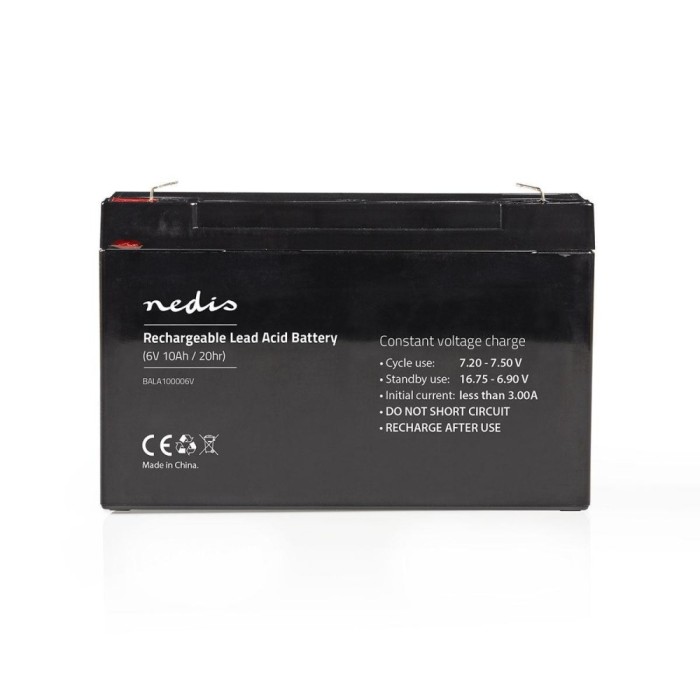 Bateria Recarregável 6V 10000mAh NEDIS