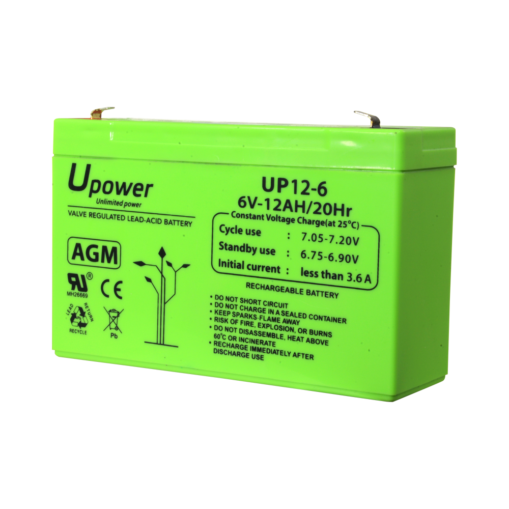 Bateria Recarregável 6V 12Ah UPOWER