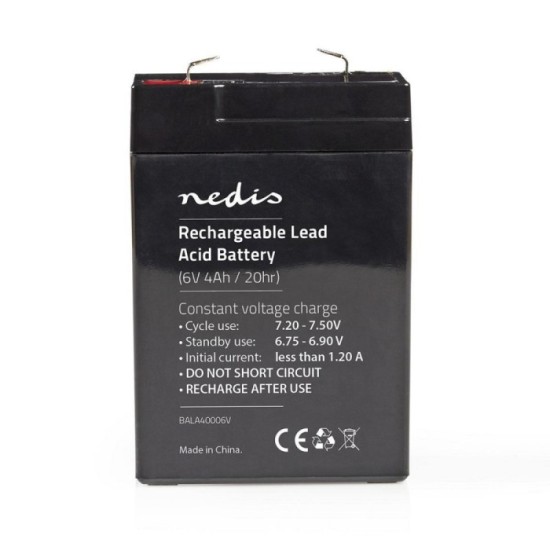 Bateria Recarregável 6V 4000mAh NEDIS