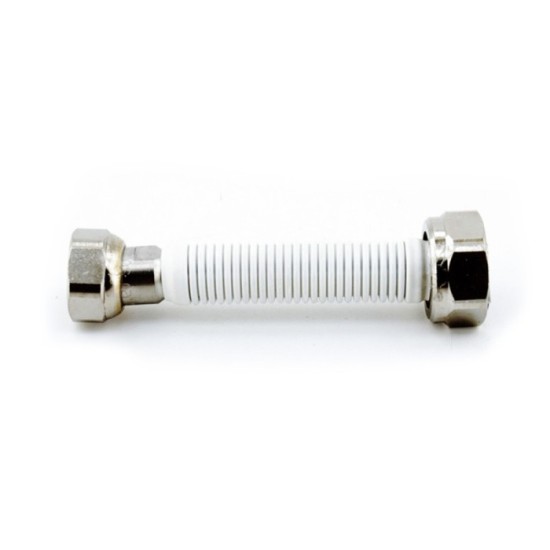 Bicha para Gás Inox Revestida Fêmea 1/2" - Fêmea 3/4" 10-17CM