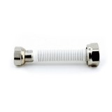 Bicha para Gás Inox Revestida Fêmea 1/2" - Fêmea 3/4" 10-17CM