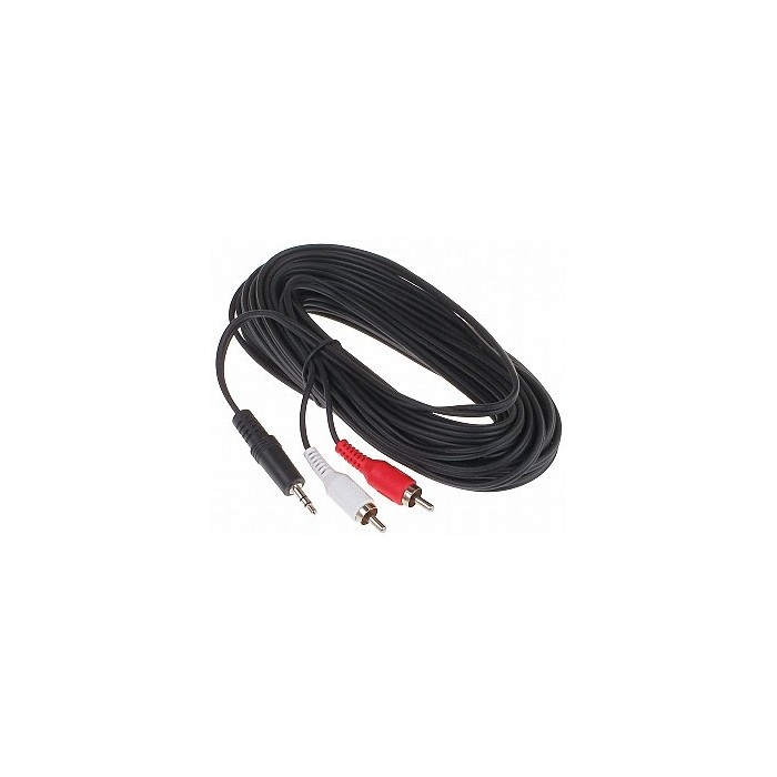 Cabo 2xRCA Macho - Jack 3.5MM 10M