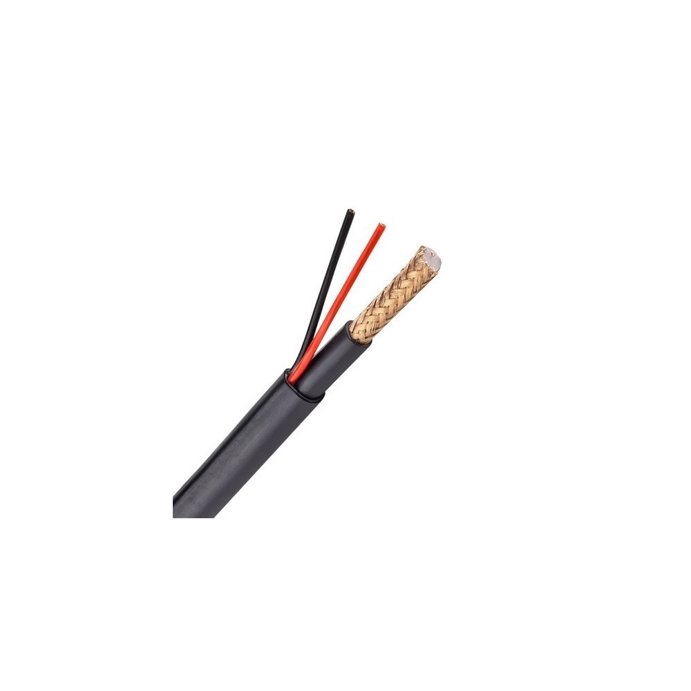 Cabo Coaxial RG59P + Alimentação LSZH 250M