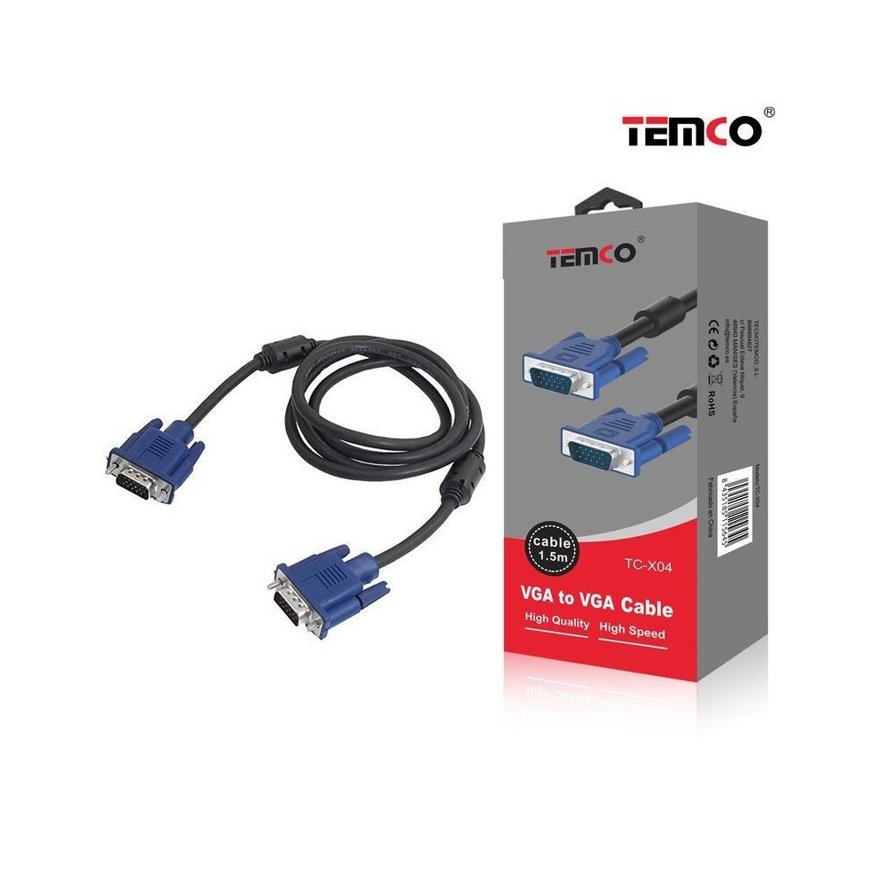 Cabo VGA para Computador TC-X04 TEMCO