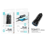 Carregador de Isqueiro 18W Type-C+USB TECHANCY