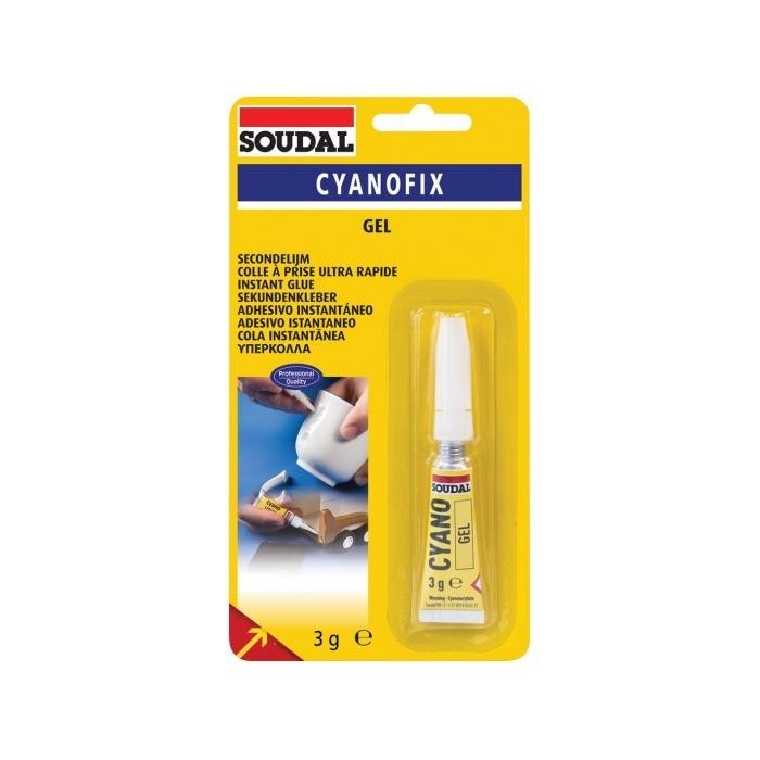 Cola Instantânea CyanoFix Gel 3GR  SOUDAL