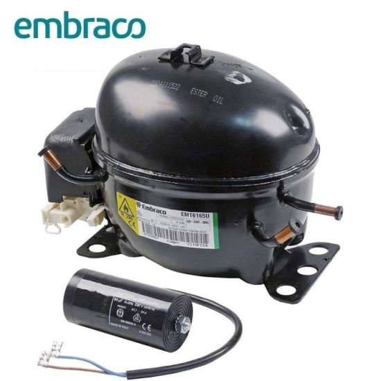 Compressor EMT6165U com Válvula Média Pressão R290 EMBRACO