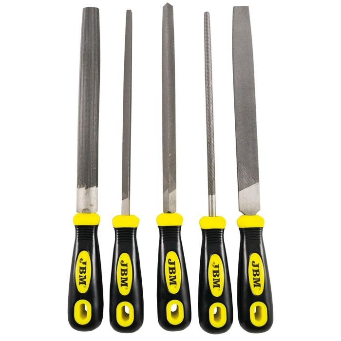 Conjunto 5 Limas de Aço 310mm JBM