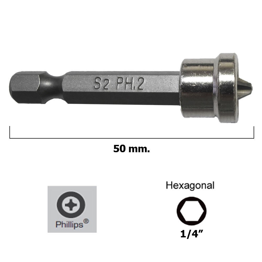Conjunto 5 Ponteiras para Pladur Phillips PH2 MAURER