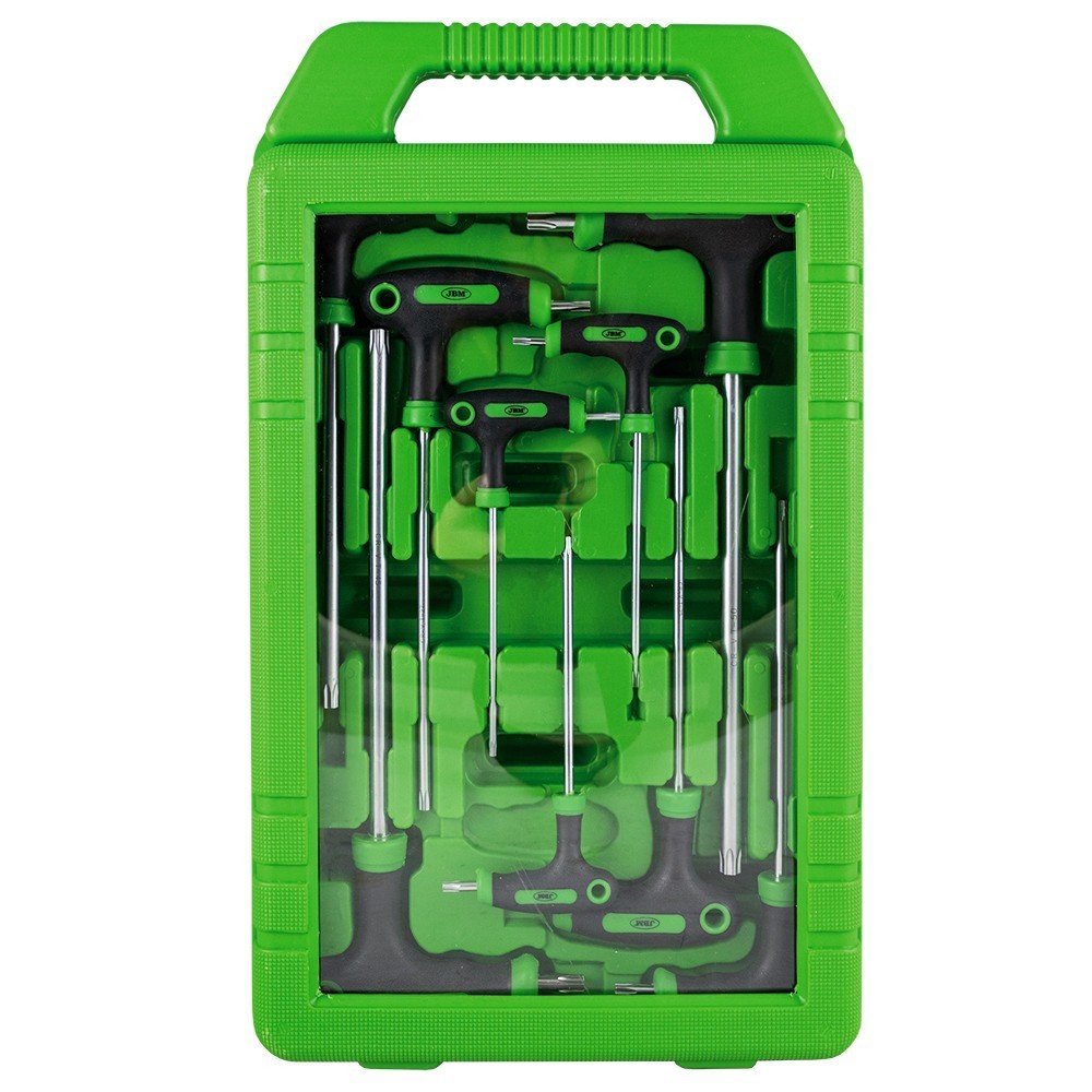 Conjunto de 9 Chaves Torx em "T" JBM