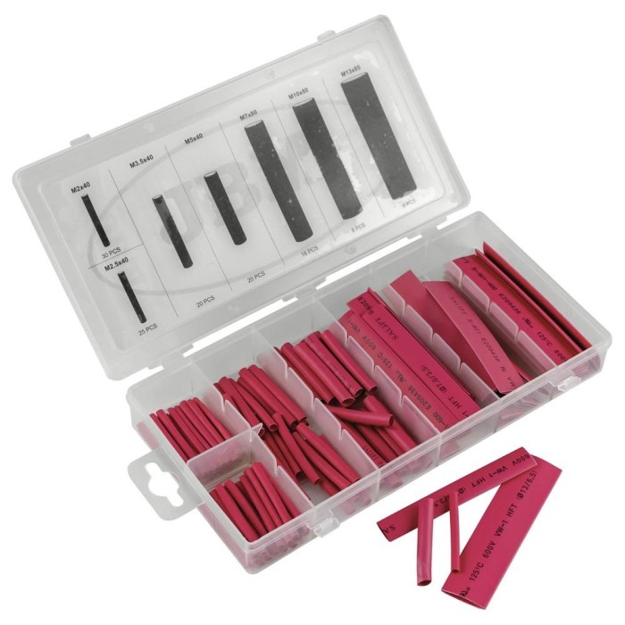 Conjunto de Manga Termo Retrátil Vermelha 127 Unidades JBM