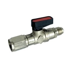 Torneira para Garrafa de Gás R290 e R32 Rosca Esquerda