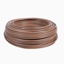 Fio Unifilar Castanho 1.5MM H07V-U 100M ALCOBRE