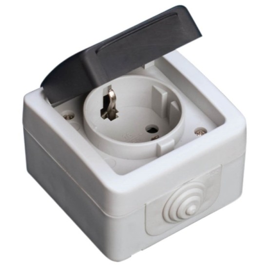 Tomada Estanque Simples 16A IP44 GARSACO