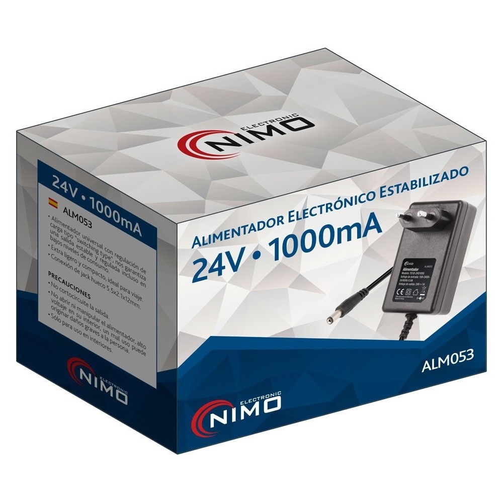 Transformador Eletrónico Universal 24V 1A NIMO