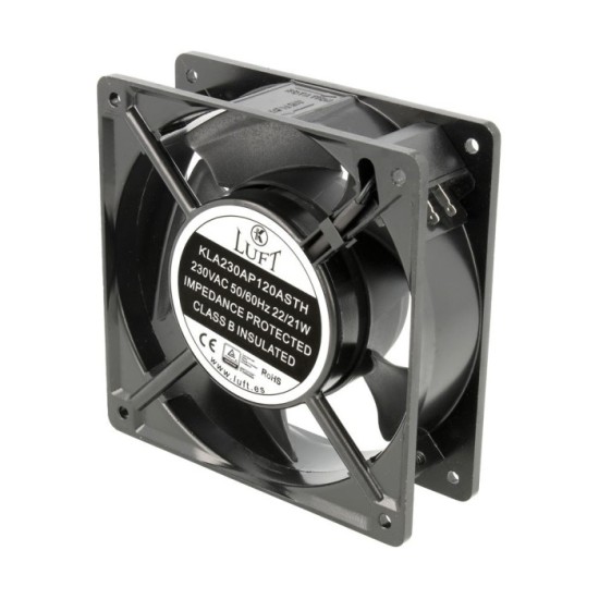 Ventilador Axial Rolamento de Fricção 2 Pinos 120x120x38MM 230V LUFT
