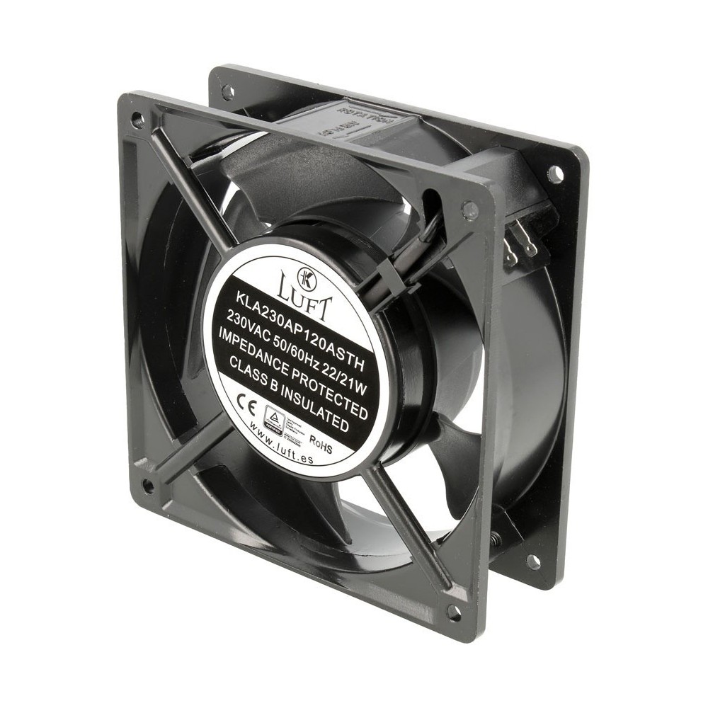 Ventilador Axial Rolamento de Fricção 2 Pinos 120x120x38MM 230V LUFT
